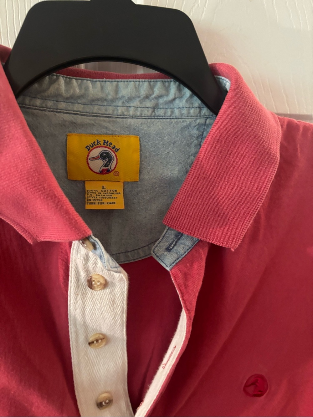 Men's Red Polo Shirt - Classic Short Sleeve - Picture 2 of 5